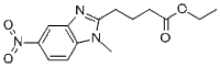 1-Methyl-5-nitro-1H-benzimidazole-2-butanoic acid ethyl ester3543-72-4