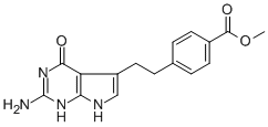 4-[2-(2-Amino-4,7-dihydro-4-oxo-1H-pymol[2,3-d]pyrimodin-5-yl)ethyl]benzoic acid methyl ester155405-80-4