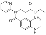 Ethyl 3-(3-amino-4-(methylamino)-N-(pyridin-2-yl)benzamido)propanoate212322-56-0