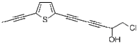 1-Chloro-6-(5-(prop-1-ynyl)thiophen-2-yl)hexa-3,5-diyn-2-ol78876-52-5