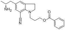 5-(2-Aminopropyl)-7-cyanoindolin-1-yl)propyl benzoate239463-72-0