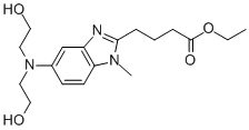 5-[Bis(2-hydroxyethyl)amino]-1-methyl-1H-benzimidazole-2-butanoic acid ethyl ester3543-74-6