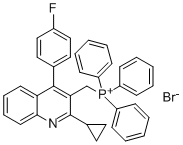 ((2-cyclopropyl-4-(4-fluorophenyl)quinolin-3-yl)methyl)triphenylphosphonium bromide154057-58-6