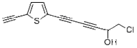 1-chloro-6-(5-ethynylthiophen-2-yl)hexa-3,5-diyn-2-ol78876-53-6