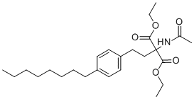 Diethyl 2-acetamido-2-(4-octylphenethyl)malonate162358-08-9