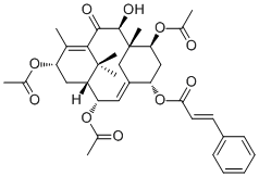 2α,7β,13α-Triacetoxy-5α-cinnamoyloxy-9β-hydroxy-2(3→20)abeotaxa-4(20),11-dien-10-one322471-42-1