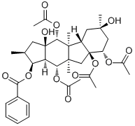 5,8,9,14-Tetraacetoxy-3-benzoyloxy-10,15-dihydroxypepluane219916-77-5