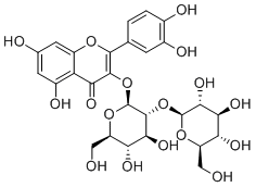 槲皮素-3-O-槐糖苷18609-17-1