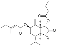 7β-(3-Ethyl-cis-crotonoyloxy)-1α-(2-methylbutyryloxy)-3,14-dehydro-Z-notonipetranone80514-14-3