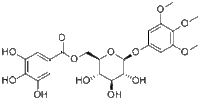 3,4,5-Trimethoxyphenyl-(6'-O-galloyl)-O-β-D