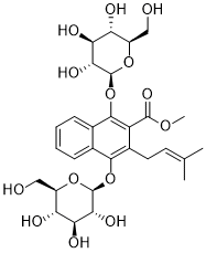 Methyl 1,4-bisglucosyloxy-3-prenyl-2-naphthoate90685-26-0