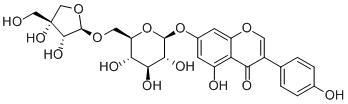 染料木素-7-O-β-D-呋喃芹糖基-(1→6)-O-β-D-吡喃葡萄糖苷108044-05-9
