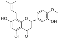 5,7,3'-Trihydroxy-4'-methoxy-8-prenylflavanone1268140-15-3