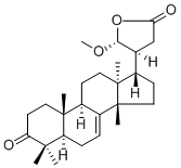 3-Oxo-21α-methoxy-24,25,26,27-tetranortirucall-7-ene-23(21)-lactone1260173-73-6