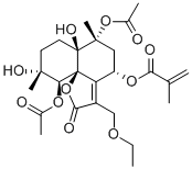 8α-Methacryloyloxy-13-ethoxyvernojalcanolide