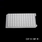 PCR板硅胶片，适用于96孔PCR板，“-”开口，白色，化学耐受型