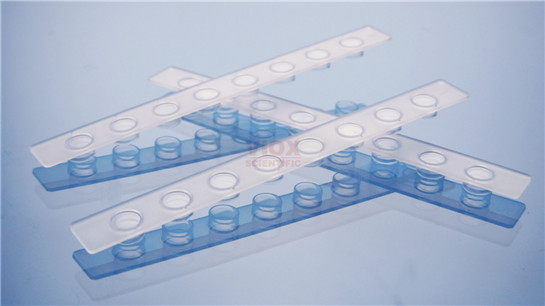 0.2 ml乳白色八联管配荧光定量PCR八联管光学平盖
