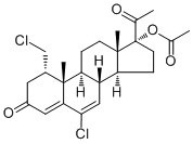17-Acetyloxy-6-chloro-1α-chloromethylpregna-4,6-diene-3,20-dione17183-98-1图片