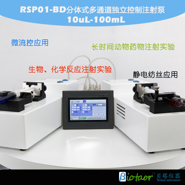 贝塔RSP01-BD大容量分体式多通道独立控制注射泵