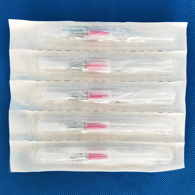 BD正品一次性使用静脉留置针带翼型粉色 381137 20G