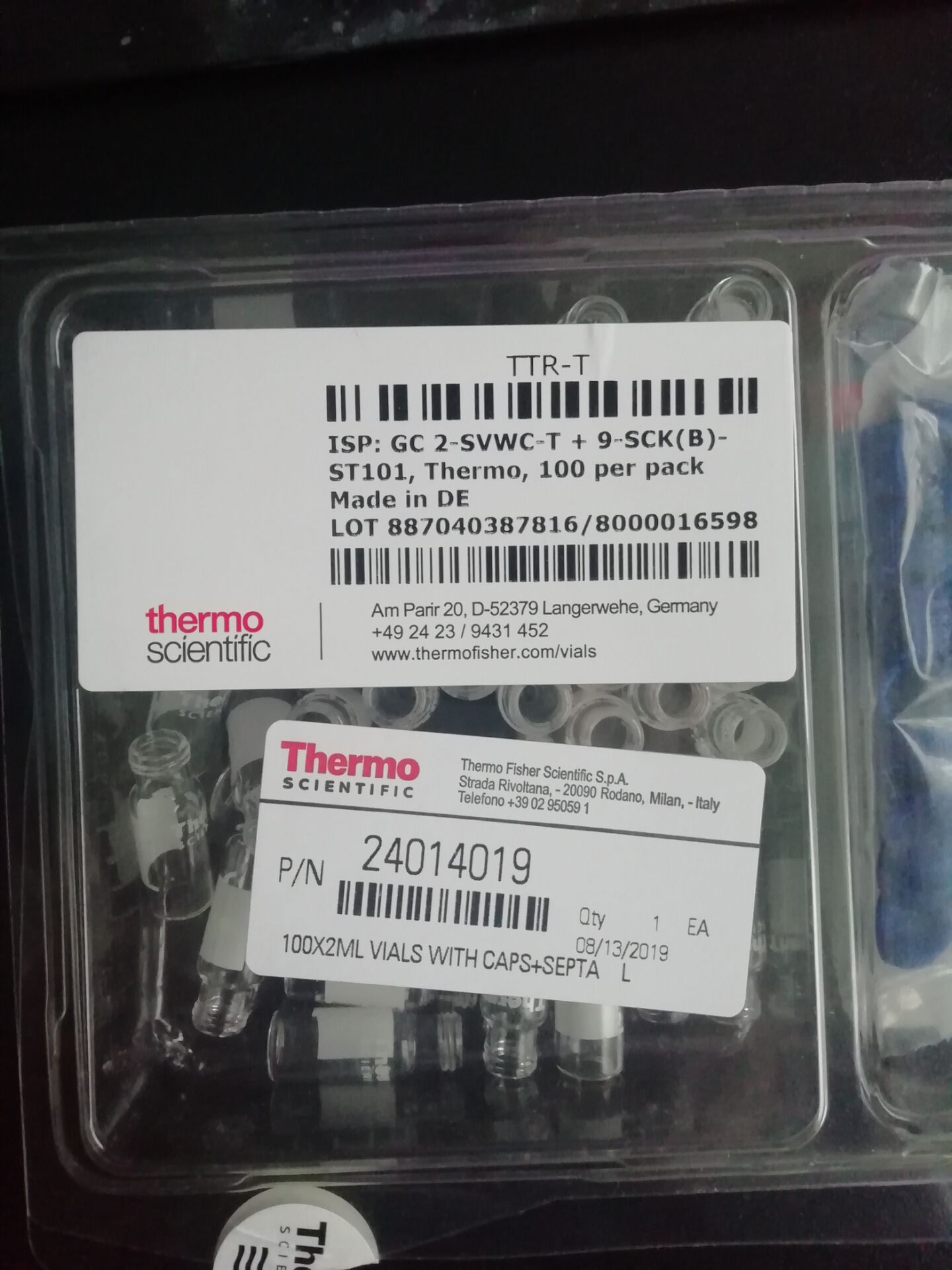 CHSV9-10样品瓶thermo赛默飞色谱配件授权代理上海精瑞