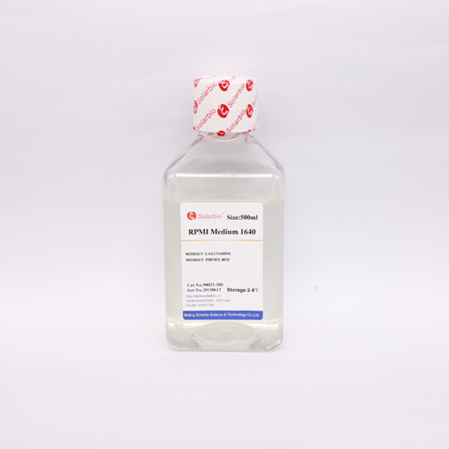 RPMI Medium 1640（不含酚红、谷氨酰胺、丙tong酸钠）