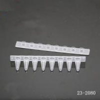 0.1ml透明平盖8联排实时荧光定量PCR管+盖