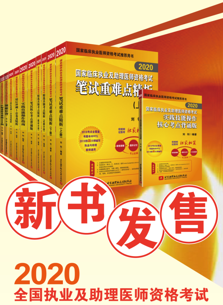 2020国家临床执业医师资格考试最后冲刺5套卷及精析