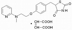 罗格列酮马来酸盐，Rosiglitazone Maleate [155141-29-0]