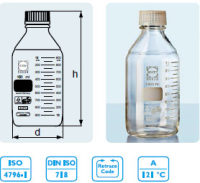 DURAN® 特级瓶 GL 45 口径，DIN 螺纹