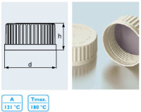 快速开启及关闭螺旋盖, 配DURAN® GLS 80® 口径 实验室玻璃瓶, 具密封内衬垫(PSU