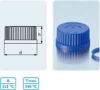 螺旋盖 PP¹ 材质, 防启封