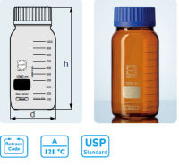 DURAN® GLS 80® 棕色广口玻璃瓶，GLS 80® 螺纹