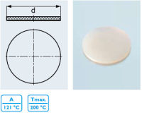 硅橡胶垫片 VMQ¹ 材质, 穿刺用