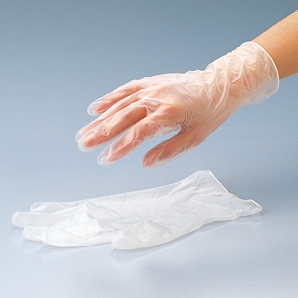 亚速旺ASONE 经济型PVC一次性手套 （有粉）PVC手袋 PVC GLOVE
