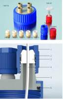 GLS 80 ® 4 孔盖 GLS 80 ® 螺纹盖带 4 孔 (GL 18 螺纹 )