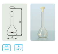 DURAN® 容量瓶，B 级 白色刻度线