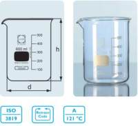 DURAN ® 低型烧杯 ,有倾倒口