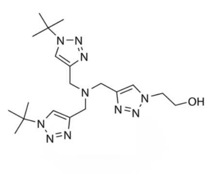  2-(4-((bis(1-tert-butyl-1H-1,2,3-triazol-4-yl)methyl)amino)methyl)-1H-1,2,3-triazol-1-yl)-ethanol
