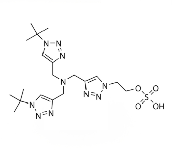 2-(4-((bis(1-tert-butyl-1H-1,2,3-triazol-4-yl)methyl)amino)methyl)-1H-1,2,3-triazol-1-yl)-ethanol hydrogen sulfate