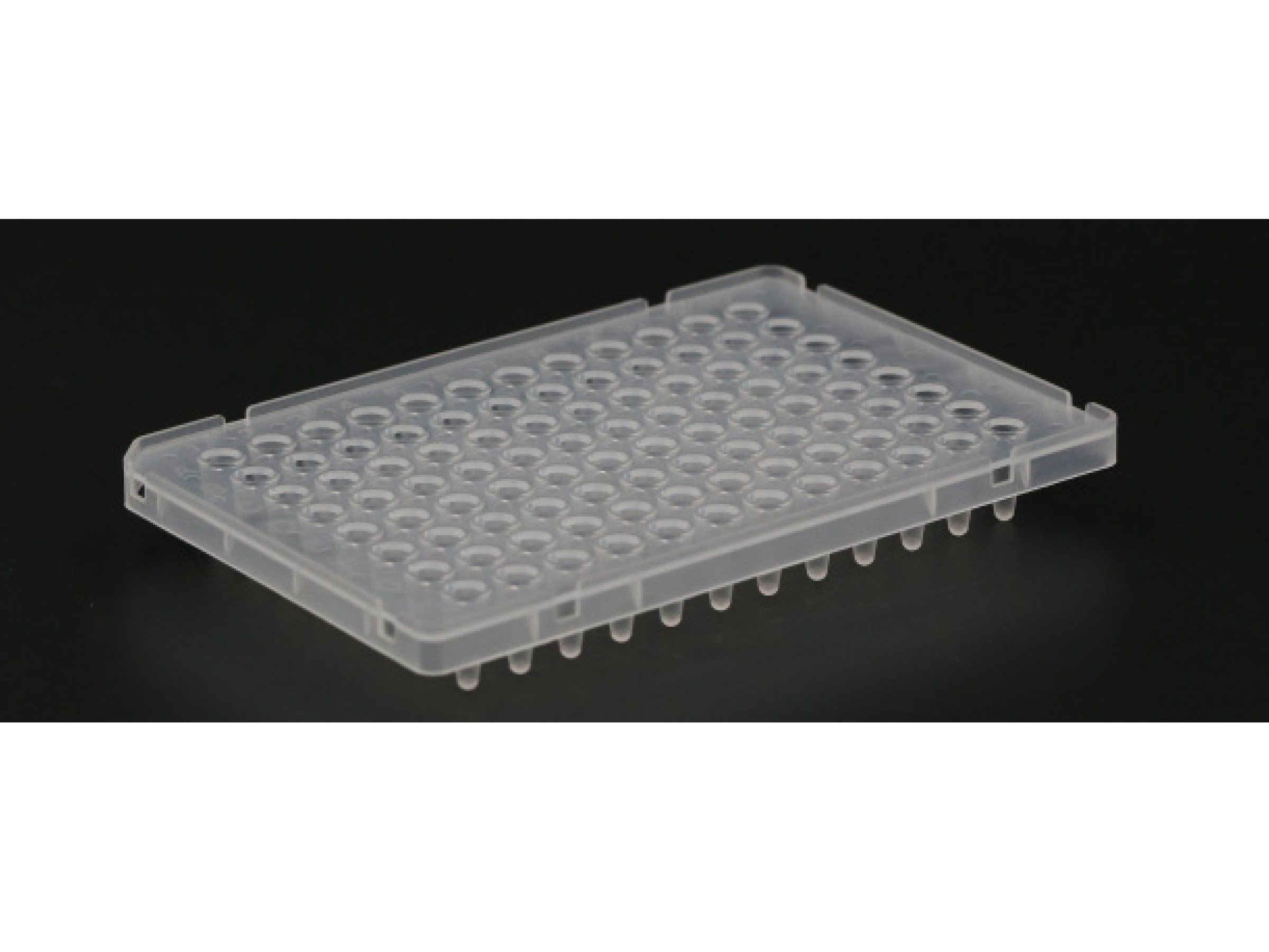 96孔熒光定量PCR板，100 μl磨砂，半裙邊，單切角（A1）