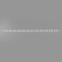 十二联管盖(用于96管PCR板)