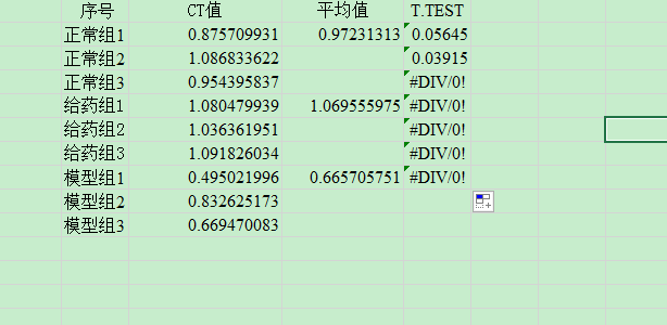 用excel做实验数据分析