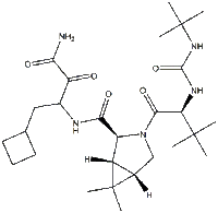 394730-60-0/(1R,2S,5S)-N-(4-氨基-1-环丁基-3,4-二氧代丁烷-2-基)-3-[(2S)-2-(叔丁基氨基甲酰氨基)-3,3-二甲基丁酰基]-6,6-二甲基-3-氮杂双环[3.1.0]己烷-2-甲酰胺