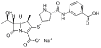 153773-82-1/(4R,5R,6S)-3-[(3S,5S)-5-[(3-羧基苯基)氨基甲酰基]-3-基]硫-6-(1-羟乙基)-4-甲基-7-氧代-1-氮杂双环[3.2.0]庚-2-烯-2-甲酸钠盐