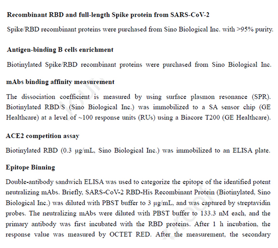 请看CNS是怎样使用义翘神州新冠蛋白的?