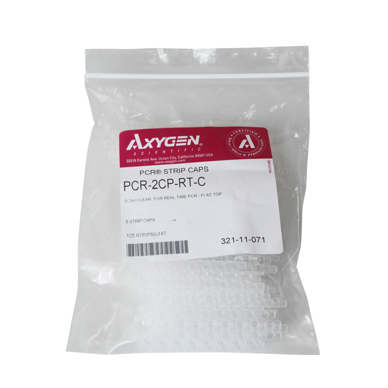 爱思进Axygen PCR-2CP-RT-C 0.2ml荧光定量八排平盖 现货