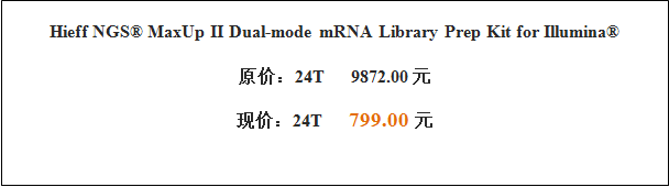高效mRNA建库试剂盒，超值体验