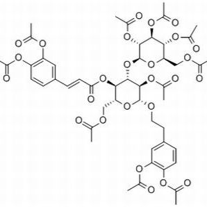 132302-25-1/(E)-2-[3,4-双(乙酰氧基)苯基]乙基 3-O-(2,3,4,6-四-O-乙酰基-BETA-D-吡喃葡萄糖基)-BETA-D-葡萄糖苷 2,6-二乙酸酯 4-[3-[3,4-双(乙酰氧基)苯基]-2-烯酸]酯 ,分析标准品,HPLC≥98%