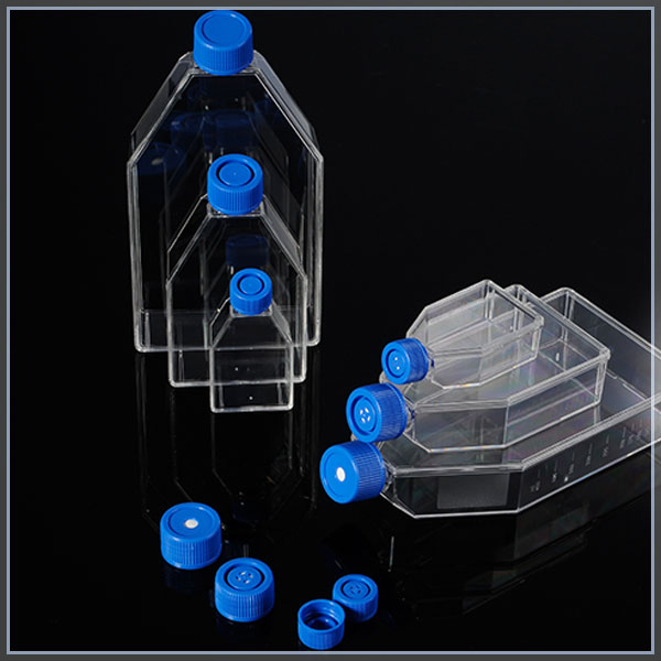 細胞培養瓶，濾膜蓋，聚苯乙烯，25cm2，TC處理，消毒，5個/袋，40袋/箱